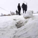 Дамба дала трещину в Петропавловске