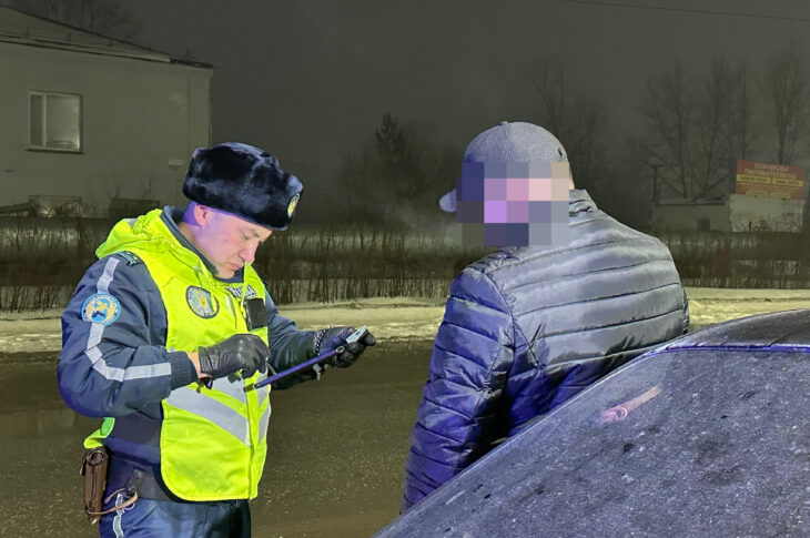 Пьяных водителей выявляют в Петропавловске