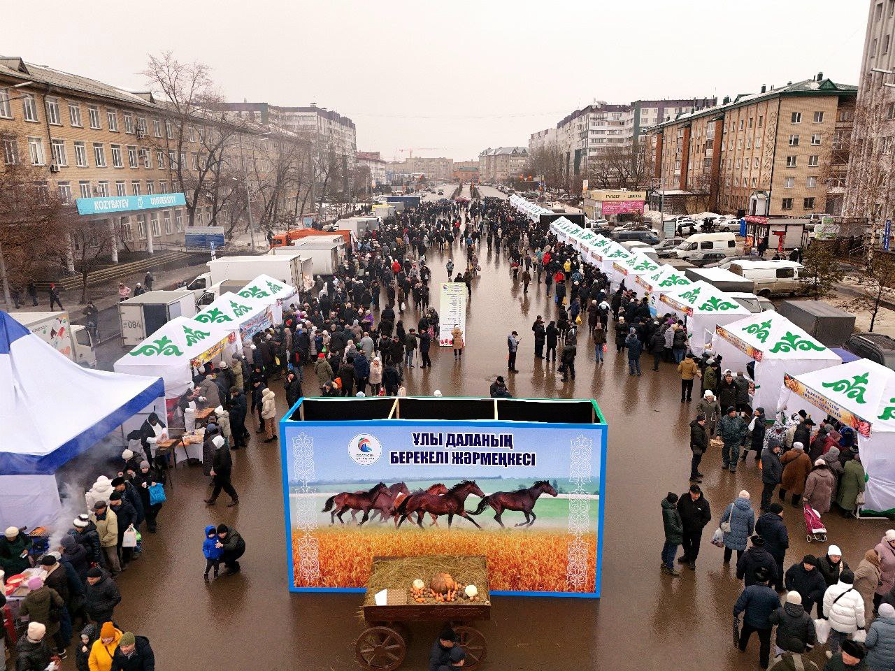 Больше 500 тонн продуктов реализовали на ярмарке в Петропавловске
