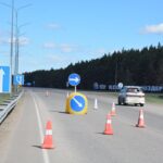 Дорогу перед поворотом на аэропорт в СКО «сузили»