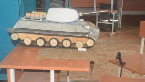 Макет танка Т-34 изготовили осужденные Петропавловска