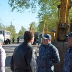 Полицейские круглосуточно дежурят в подтопленном Заречном