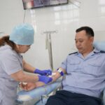 Полицейские СКО сдали кровь для нуждающихся
