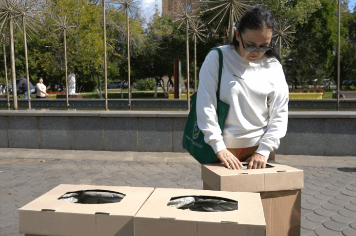 Мусор за сладость: экоинтерактив прошел в Петропавловске