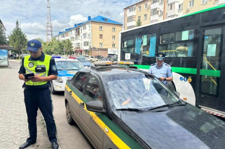 В Петропавловске водители охранных организаций нарушают ПДД
