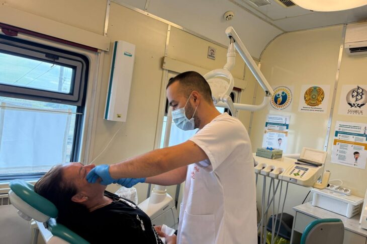 В СКО прибыл медицинский поезд «Саламатты Қазақстан»