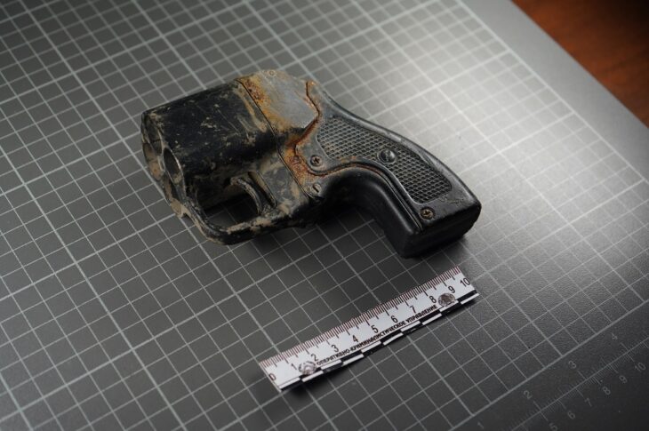 Пистолет на обочине дороги нашел житель Петропавловска