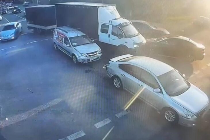 Сразу пять автомобилей столкнулись в Петропавловске