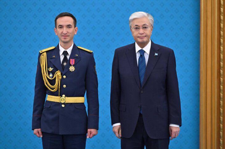 Спасатель из Петропавловска получили орден «Айбын»