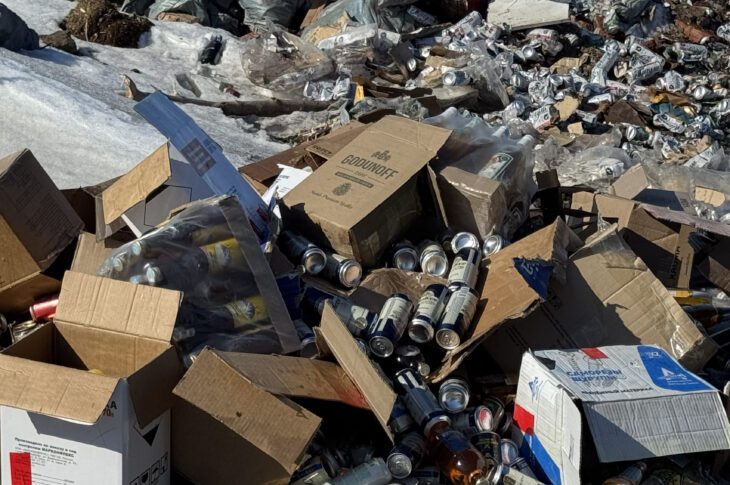 600 литров нелегального алкоголя уничтожили в Петропавловске