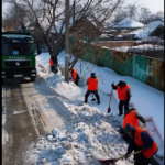 Ливневки чистят в Петропавловске