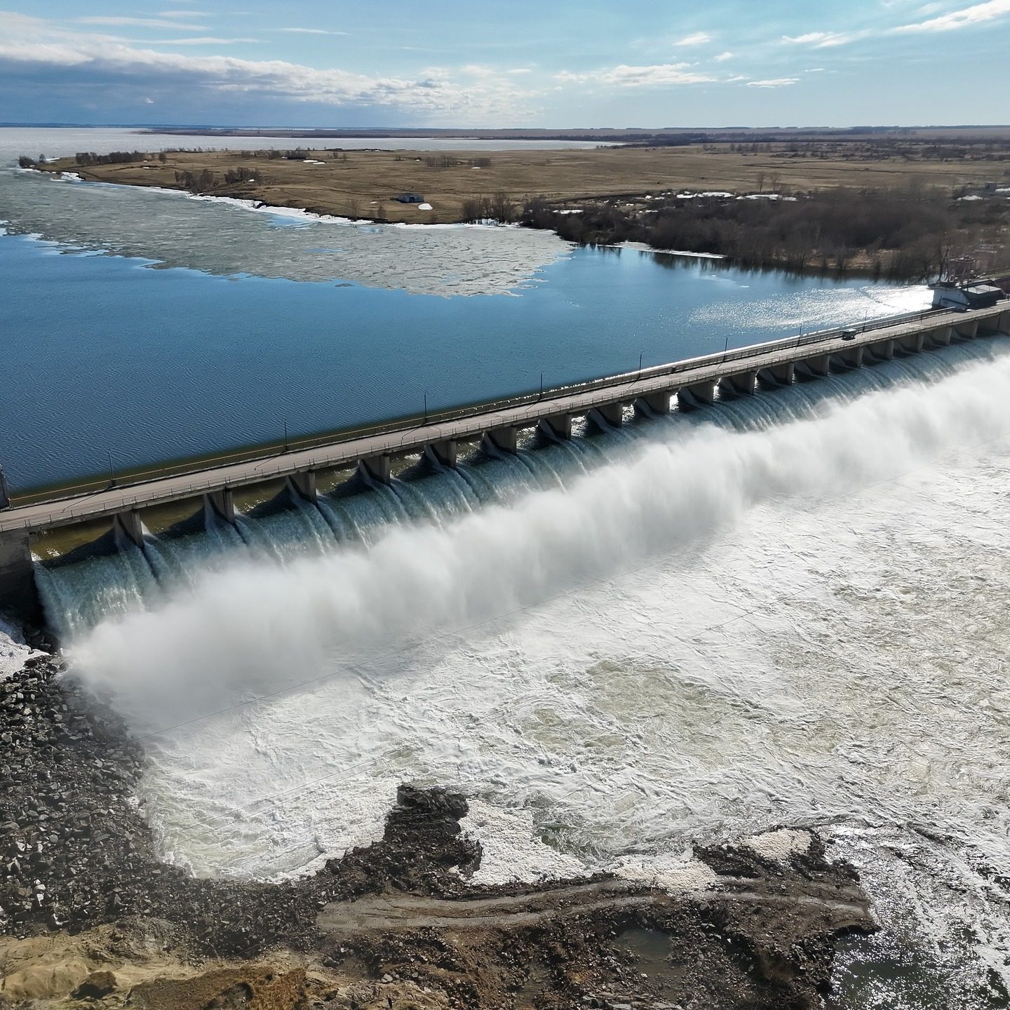 До 116 см возрос перелив воды на Сергеевском водохранилище