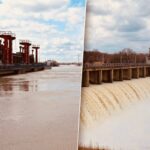 Уровень воды снижается на Сергеевском водохранилище