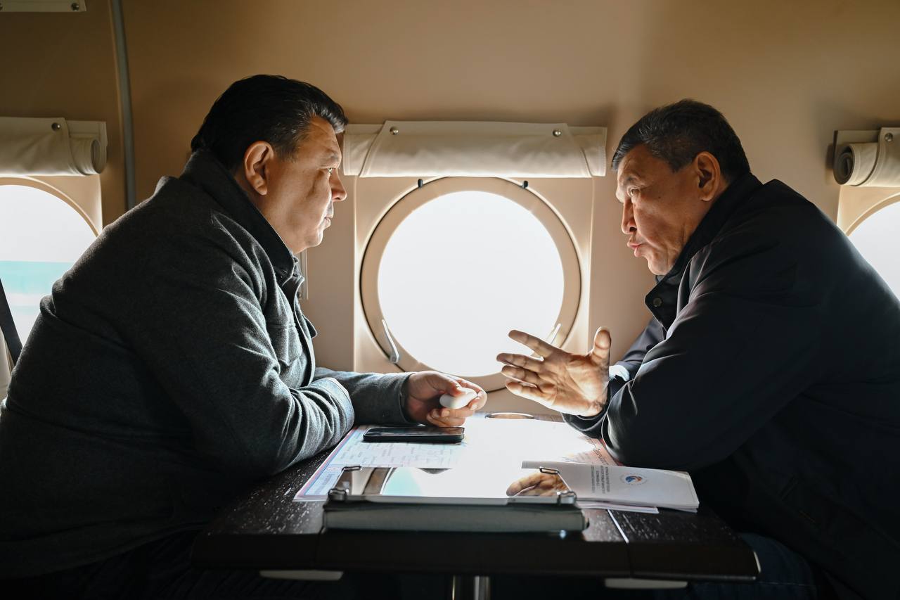 Канат Бозумбаев проверил противопаводковые работы в СКО