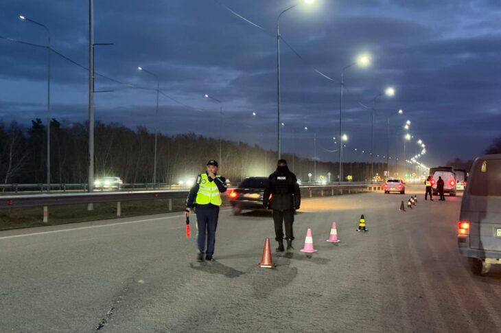 В СКО трассу у Бесколя сузили для профилактики аварий