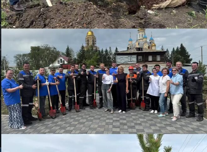 250 деревьев высадили энергетики СКО