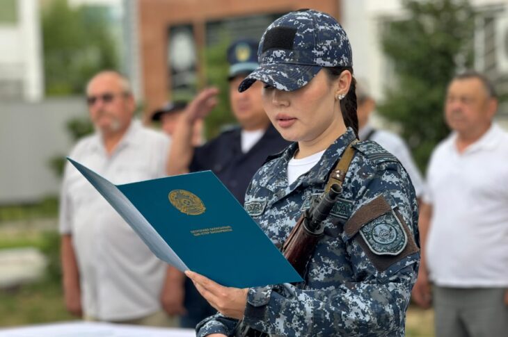 10 молодых полицейских приняли присягу в Петропавловске