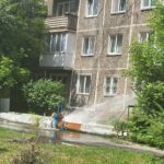 Стихийный фонтан образовался в Петропавловске
