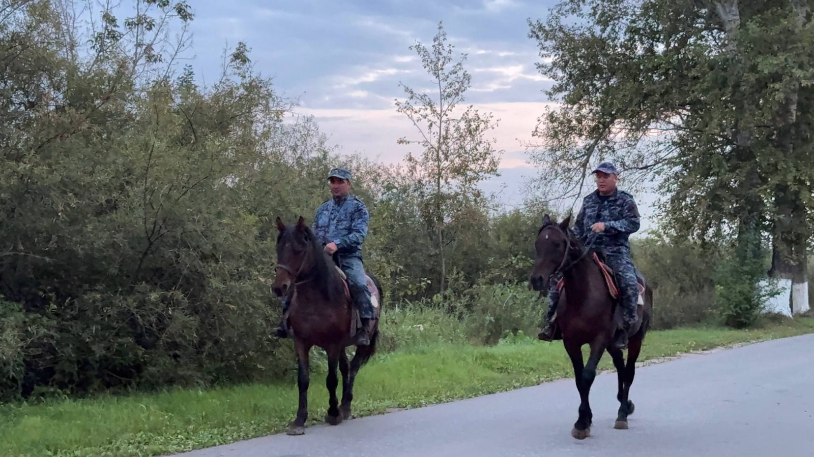 Как патрулируют дачи в Петропавловске