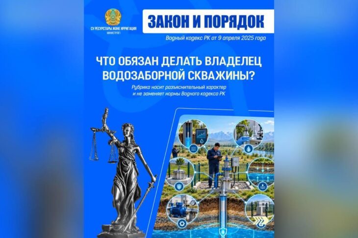 Что обязан делать владелец водозаборной скважины в СКО?