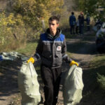 Энергетики Петропавловска очистили береговую линию озера Белого