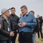 Средняя урожайность зерновых в районе им Г.Мусрепова 16 ц/га