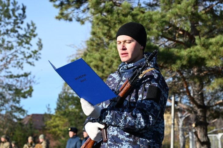 Молодые полицейские принесли присягу в СКО
